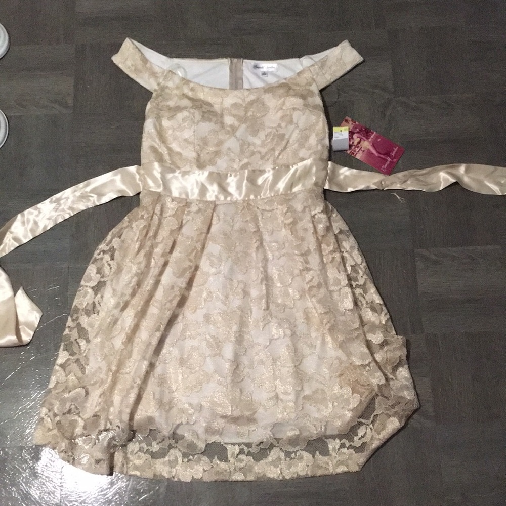 Gold dress
